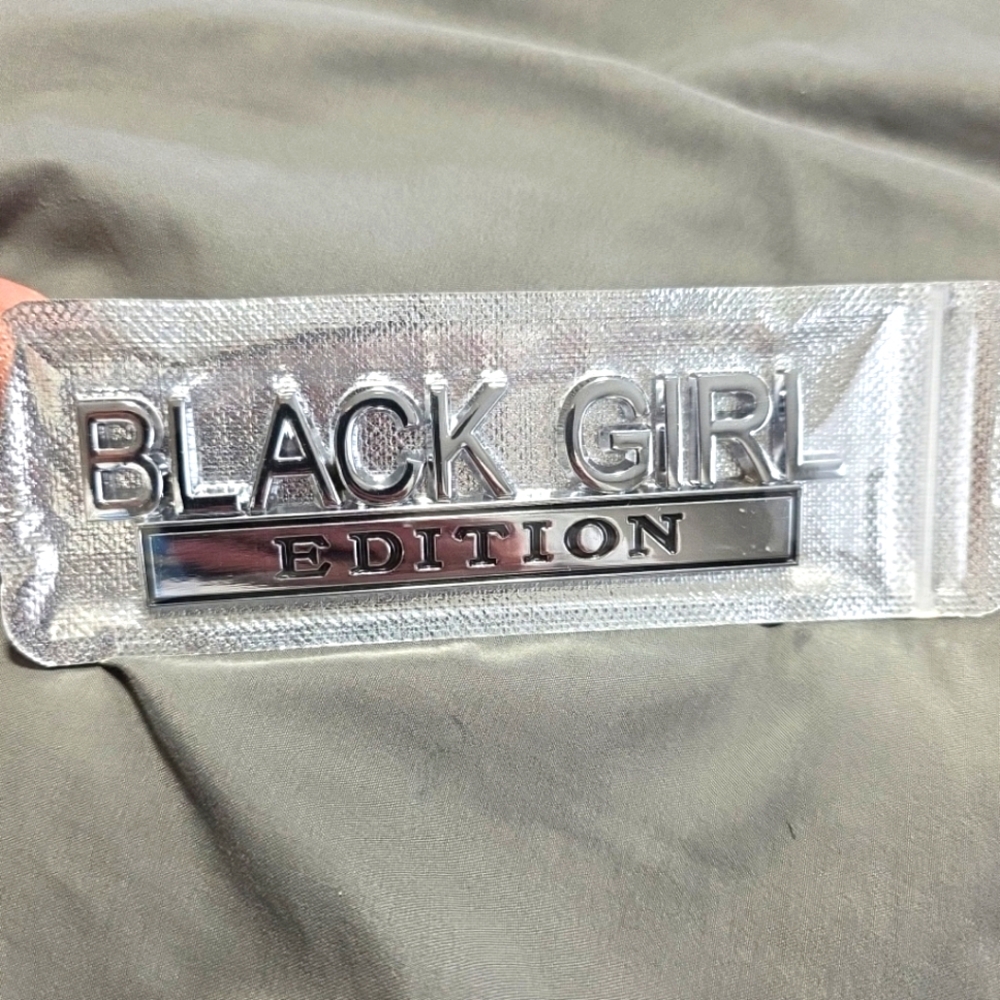 Black Girl Edition Emblem Car Truck SUV for Fenders, Trunk, Tailgate.